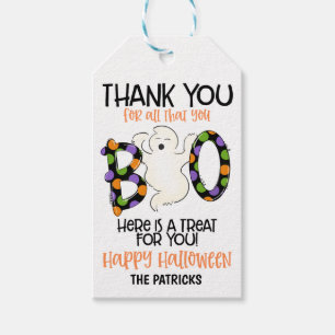 Halloween Tack Gift Märkre Presentetikett