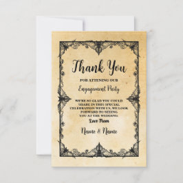 Halloween Tack Gothic Ram Card Inbjudningar