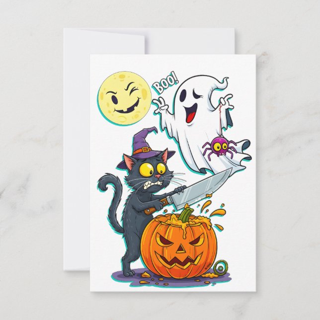 halloween tack kort (Framsida)