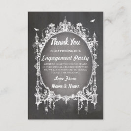 Halloween Tack Kort För Bröllop Gotisk Ram Kort