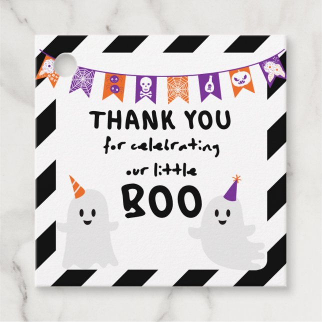 Halloween-Tack Märkre Gåvor Etiketter (Framsida)