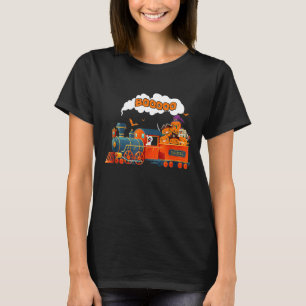 Halloween Tåg Boo Funny Ghost Pumpkin Småbarn Ki T Shirt