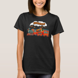 Halloween Tåg Boo Funny Ghost Pumpkin Småbarn Ki T Shirt