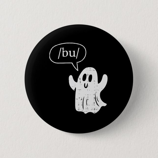 Halloween Tal Therapy Ghost Bu Boo Slp Costume Knapp (Framsida)