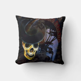 Halloween Talking Board Skeleton Pillow Kudde
