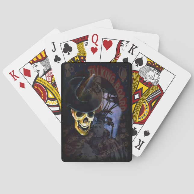 Halloween Talking Board Skeleton Playing Cards Casinokort (Baksidan)