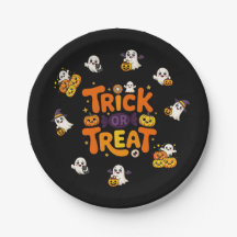 Halloween Tallrikar 'Trick or Treat'