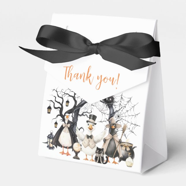 Halloween-taloky Goose 1:a födeldagen Party Presentaskar (Framsidan Sidan)