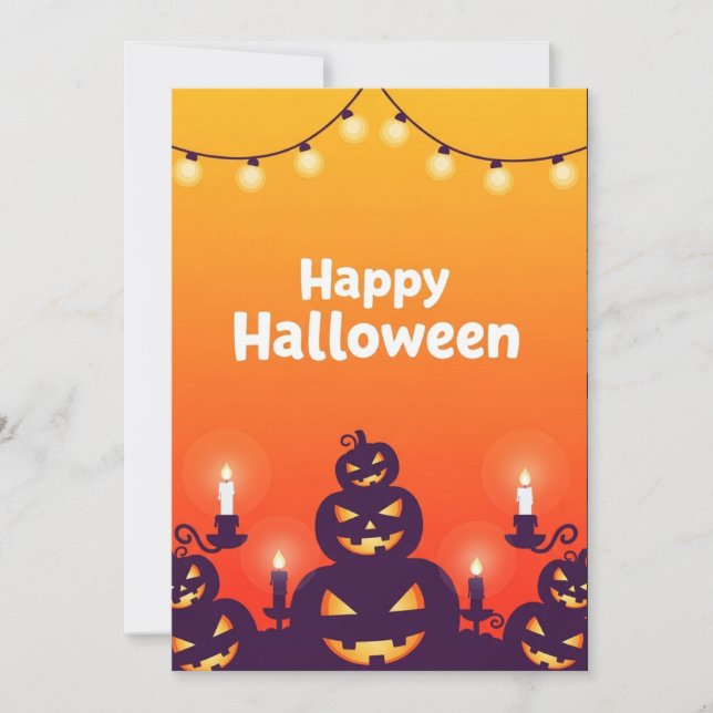 Halloween-taloky Nattinbjudan Inbjudningar (Framsida)