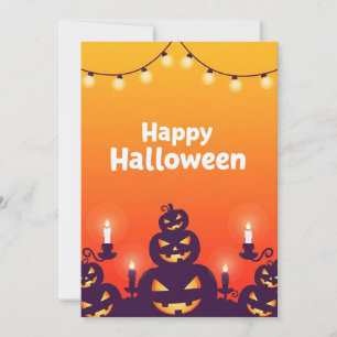 Halloween-taloky Nattinbjudan Inbjudningar