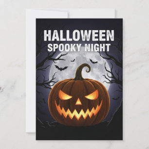 Halloween-taloky Nattinbjudan Inbjudningar