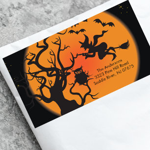 Halloween-taloky Nattreturadressetikett Adressetikett