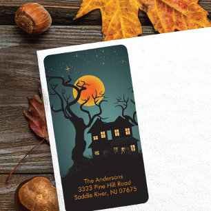 Halloween-taloky Nattreturadressetikett Adressetikett
