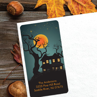 Halloween-taloky Nattreturadressetikett Adressetikett