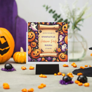 Halloween Taloky Night Bash: Gå med oss för Roligt Inbjudningar