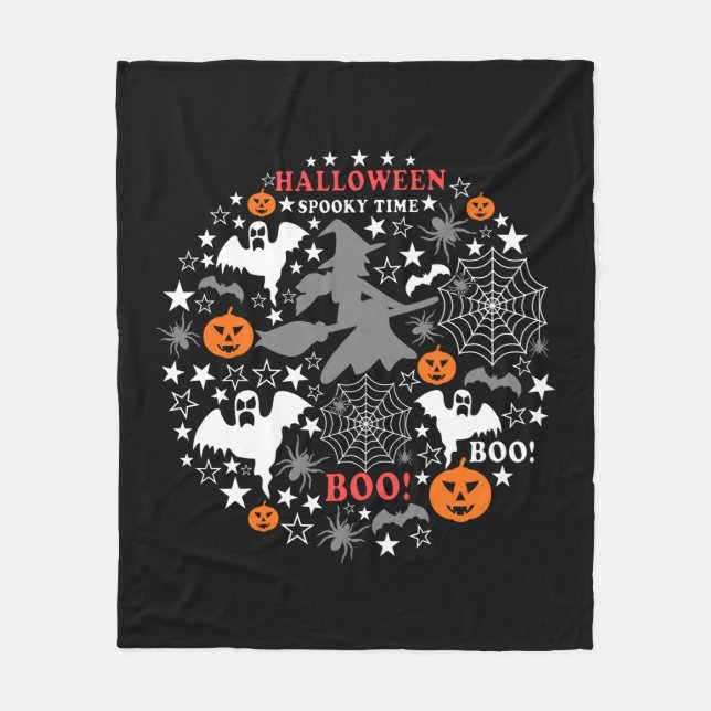 Halloween-talokytid Fleecefilt (Framsidan)
