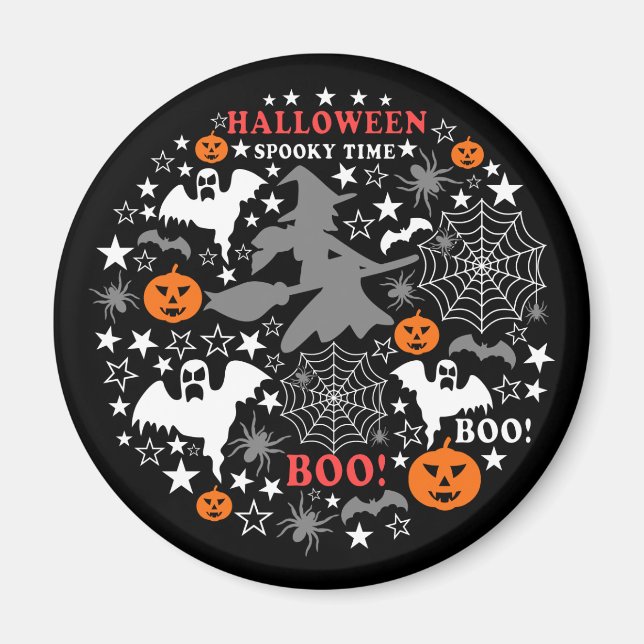 Halloween-talokytid Magnet (Framsidan)