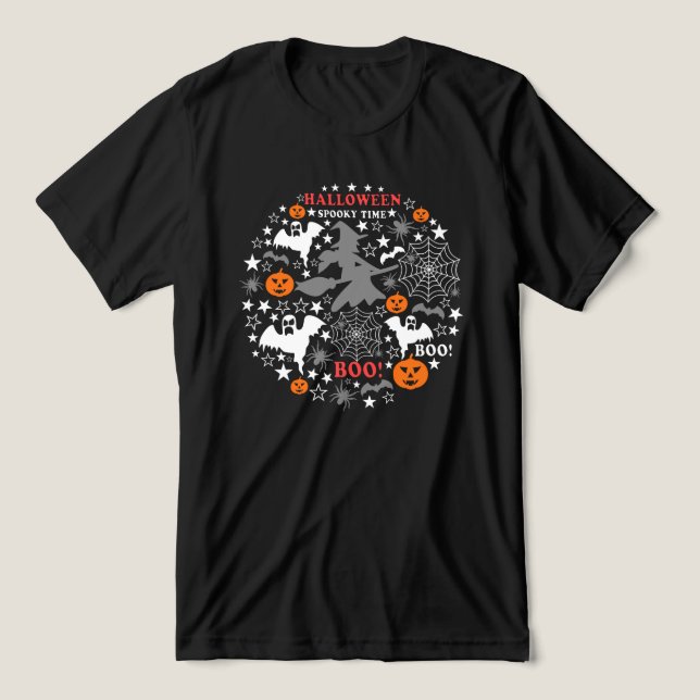 Halloween-talokytid T Shirt (Design Framsida)