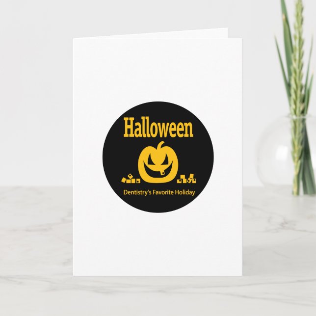 Halloween Tandvård Favorite Helgdag Kort (Framsida)