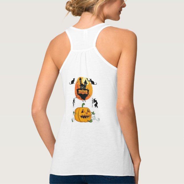 Halloween-Tanktop Linne Med Racerback (Baksida)