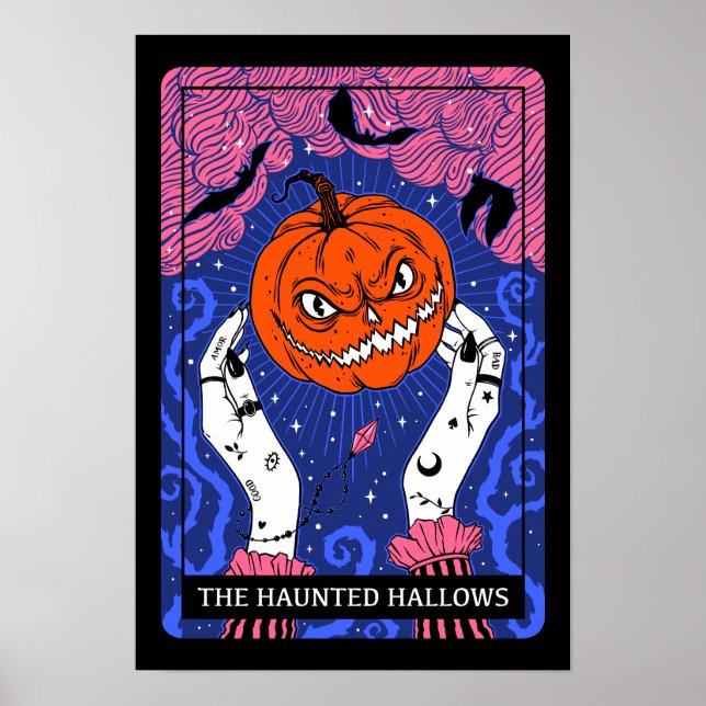 Halloween Tarot-kort Poster (Framsidan)