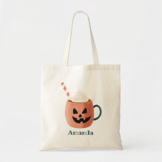 Halloween Tasche – Trick or Treat- Kürbis- Tasse Tygkasse