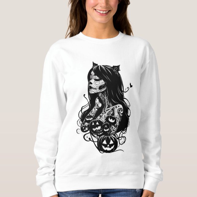 Halloween tatouage art  t shirt (Framsida)