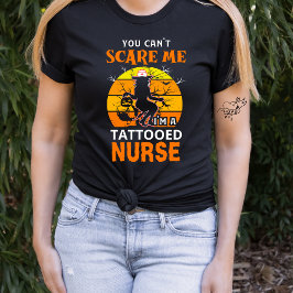 Halloween Tattooed Nurse T Shirt