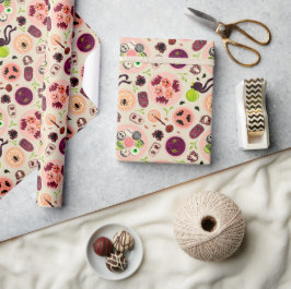 Halloween tea party Wrapping Papper Presentpapper