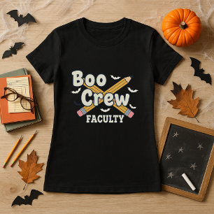 Halloween Teacher Boo Crew Faculty T Shirt