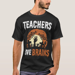 Halloween Teacher Brain Älskare T Shirt