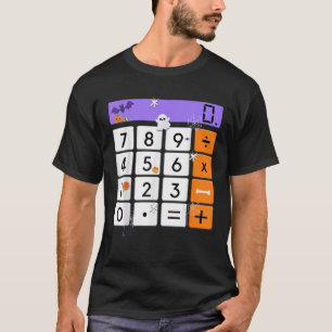 Halloween Teacher Calculator Math Geek Costume Man T Shirt
