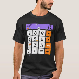 Halloween Teacher Calculator Math Geek Costume Man T Shirt