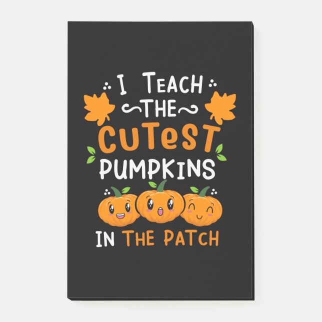 Halloween Teacher Cutest Pumpkins Birthday Post-it Block (Framsida)
