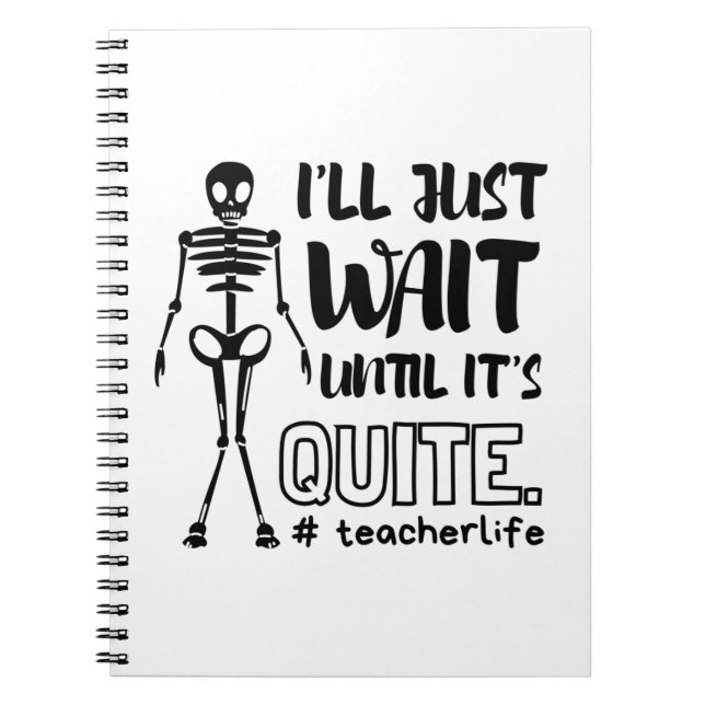 Halloween Teacher Fall Teacher Anteckningsbok (Framsidan)