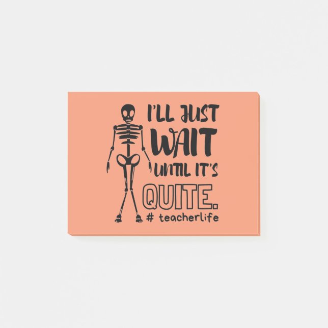 Halloween Teacher Fall Teacher Post-it Block (Framsida)