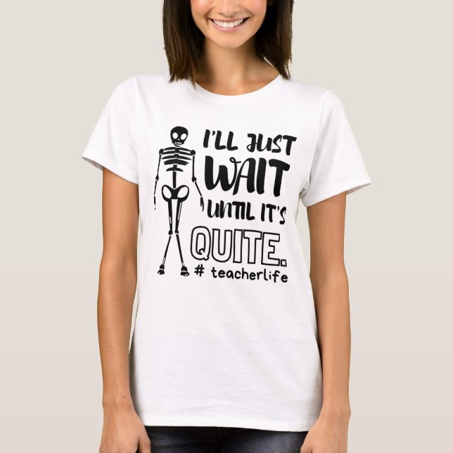 Halloween Teacher Fall Teacher T Shirt (Framsida)