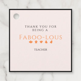 Halloween Teacher Gift Märkre, Boo, Ghost, Rosa Gåvor Etiketter