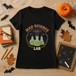 Halloween Teacher Mad Science Lab Spooky Chemistry T Shirt