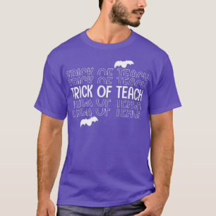 Halloween Teacher Trick eller Teach Funny School H T Shirt