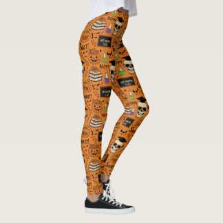 Halloween Teacher Trick eller Teach Print Leggings