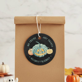 Halloween Teal Pumpkin Allergy Friendly Treats Gåvor Etiketter