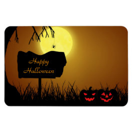 Halloween-tecken med pumpor - Flexibel magnet