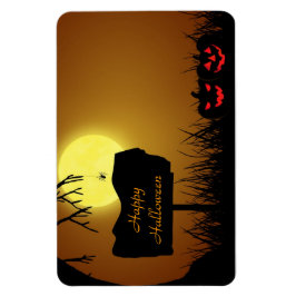 Halloween-tecken med pumpor - Flexibel magnet