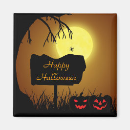 Halloween-tecken med pumpor - Magnet