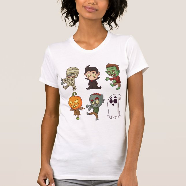 Halloween-tecken T Shirt (Framsida)