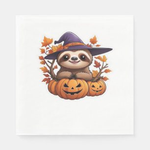 Halloween Tecknad Sloth Classic T-Shirt Pappersservett