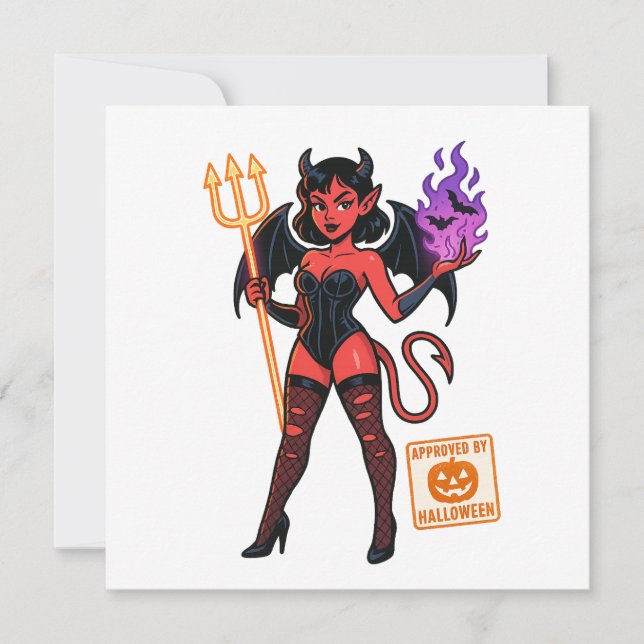 Halloween Tecknad Succubus - Mörk och uppspelning (Framsida)
