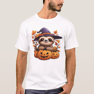 Halloween Tecknad Trögdjur Klassisk T-Shirt