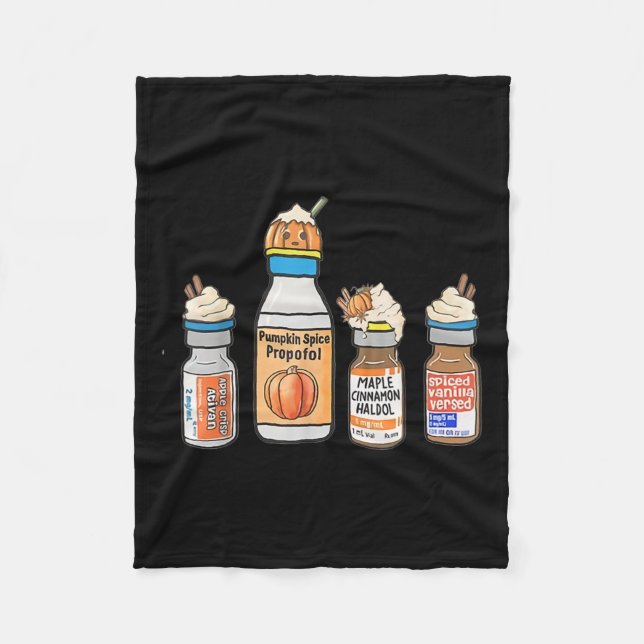 Halloween Tee Crna Pacu Er Ed Icu Cricital Care Nu Fleecefilt (Framsidan)